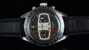 GENTLEMEN'S LE JOUR RALLY CHRONOGRAPH, VALJOUX 7733, REFERENCE WORN BY MARIO ANDRETTI, PATENT
