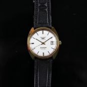 GENTLEMEN'S LONGINES ADMIRAL 5 STAR, MONOCOQUE CASE, CIRCA 1969, VINTAGE AUTOMATIC WRISTWATCH,