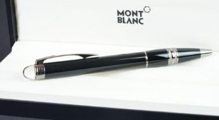 Mont Blanc Starwalker ballpoint pen, in fitted Mont Blanc black leather box with cardboard outer