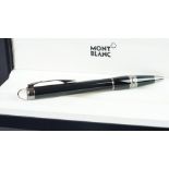 Mont Blanc Starwalker ballpoint pen, in fitted Mont Blanc black leather box with cardboard outer