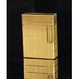 Dupont gold cased lighter, serial number 1L 5AP43, weight approximately 96.2 grams. A/F currently