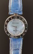 TO BE SOLD WITHOUT RESERVE - LADIES' BULGARI B.ZERO1, MOTHER OF PEARL WITH DIAMONDS DIAL, QUARTZ