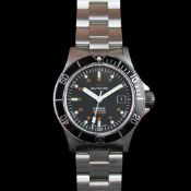 GENTLEMEN'S GLYCINE COMBAT SUB, REF. 3908-3, W/ BOX & RECEIPT, AUTOMATIC WRISTWATCH, circular