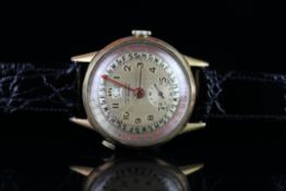 VINTAGE IMMERFORT CALENDAR WATCH, circular dial with Arabic numerals, subsidiary seconds and month