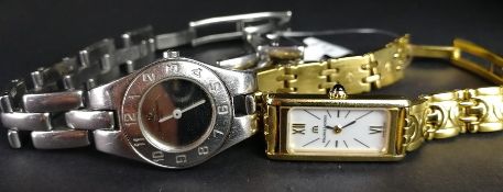 SET OF TWO LADIES' BAUME & MERCIER AND MAURICE LACROIX QUARTZ WRISTWATCHES, refs MV045204 and 32739,