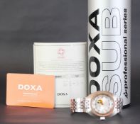 RARE GENTLEMEN'S DOXA SUB 300T SILVER LUNG LIMITED EDITION, BRAND NEW & STICKERED, W/BOX & PAPERS,
