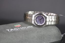 LADIES' TAG HEUER REFERENCE WP1312-0 ALTER EGO, blue mother of pearl dial, stainless steel case