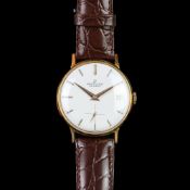 GENTLEMEN'S BREITLING GOLD TONE DRESS WATCH, REF. 16257, VINTAGE MANUALLY WOUND WRISTWATCH, circular