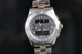 GENTLEMEN'S BREITLING AIR WOLF, REF. A78363, BRACELET WATCH, QUARTZ MULTI-PURPOSE WRISTWATCH,