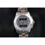 GENTLEMEN'S BREITLING AIR WOLF, REF. A78363, BRACELET WATCH, QUARTZ MULTI-PURPOSE WRISTWATCH,