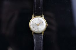 *TO BE SOLD WITHOUT RESERVE* GENTLEMEN'S GOLD PLATED POLJOT, SILVER DIAL, GOLD PLATED, MANUALLY