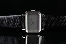 VINTAGE OMEGA DE VILLE, rectangular silvered dial, faceted glass, 32mm case, inner case back