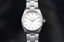 GENTLEMEN'S ROLEX AIR-KING SUPER PRECISION, WHITE DIAL, TUDOR BRACELET, VINTAGE MANUALLY WOUND