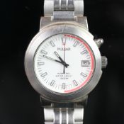 *TO BE SOLD WITHOUT RESERVE* GENTLEMEN'S PULSAR KINETIC BRACELET WATCH, WHITE AND RED DIAL, REF.