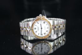 MID SIZE RAYMOND WEIL PARSIFAL DATE WRISTWATCH, circular white dial with roman numerals and a date