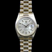 RARE GENTLEMEN'S 18K ROLEX DAY DATE, REF. 1803, 18K PRESIDENTIAL BRACELET, VINTAGE AUTOMATIC