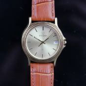 *TO BE SOLD WITHOUT RESERVE* GENTLEMEN'S ETERNA Q GOLD PLATED, STEPPED BEZEL, DRESS WATCH, VINTAGE