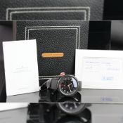 RARE GENTLEMEN'S GIULIANO MAZZUOLI MANOMETRO, REF. MSCF03, CARBON FIBRE CASE, CIRCA 2015, W/ BOX &