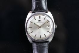 GENTLEMEN'S INTERNATIONAL WATCH CO. IWC, AUTOMATIC CUSHION CASE, VINTAGE AUTOMATIC WRISTWATCH,