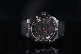 ALPINA GENEVE AUTOMATIC, black dial, 48mm black PVD case, automatic movement, black rubberised