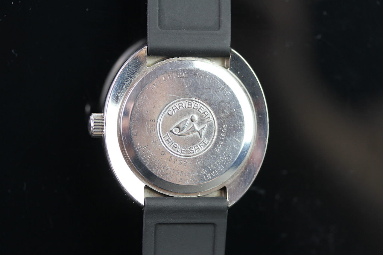 GENTLEMEN'S PHILLIP WATCH CARRIBEAN 1500 VINTAGE DIVERS WATCH, circular blue dial with luminous - Image 3 of 6