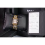 LADIES RADO FLORENCE DRESS WATCH REFERENCE 963.3682.2 W/BOX + PAPERWORK, rectangular dial mirrored