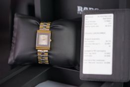 LADIES RADO FLORENCE DRESS WATCH REFERENCE 963.3682.2 W/BOX + PAPERWORK, rectangular dial mirrored