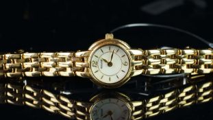 NEW OLD STOCK - LADIES' GOLD PLATED ACCURIST QUARTZ WRISTWATCH, REF LW815, 17mm gold plated case,