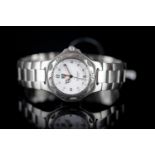 GENTLEMEN'S TAG HEUER PROFESSIONAL 200M REFERENCE WL1110, circular white dial, luminous hour