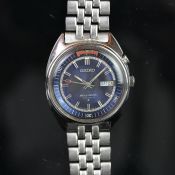 RARE GENTLEMEN'S SEIKO BELLMATIC, REF. 4006-6031, BRACELET WATCH, BLUE DIAL, CIRCA. AUGUST 1973,