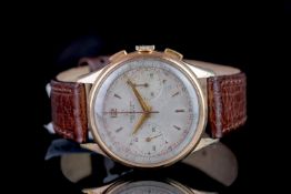 VINTAGE BREITLING CHRONOGRAPH, circular dial, signed Breitling Geneve, twin register, raised