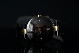 LADIES RADO JUBILE DIAMOND SET WRISTWATCH REF. 129.3577.4N, circular black diamond set dial with
