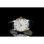 GENTLEMEN'S IWC AUTOMATIC 18CT GOLD WRISTWATCH REF. 1360082, circular patina dial with gold hour