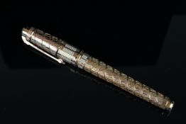 S.T. DUPONT LIMITED EDITION PLACE VENDOME OLYMPIO XL FOUNTAIN PEN, 18ct rose gold body set with