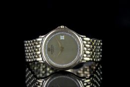 GENTLEMEN'S RAYMOND WEIL CHORUS WRISTWATCH REF 5568, circular champagne dial with gemstones? set