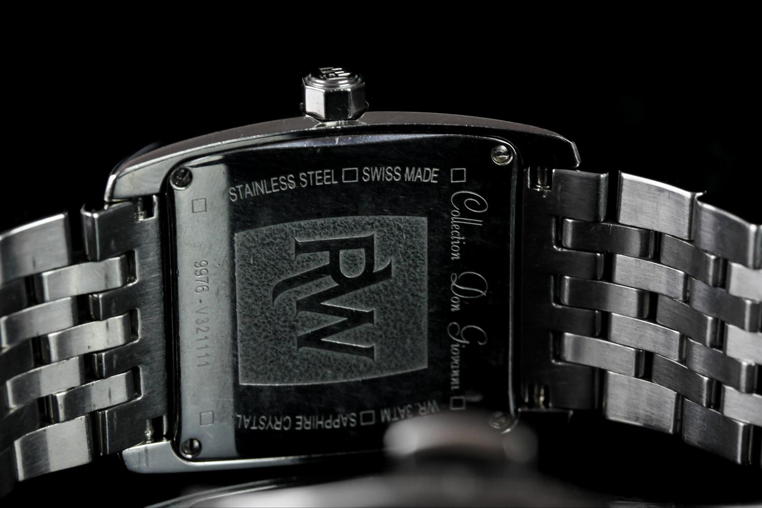 GENTLEMEN'S RAYMOND WEIL DON GIOVANNI WRISTWATCH REF 9976, rectangular black dial with hour - Image 3 of 3