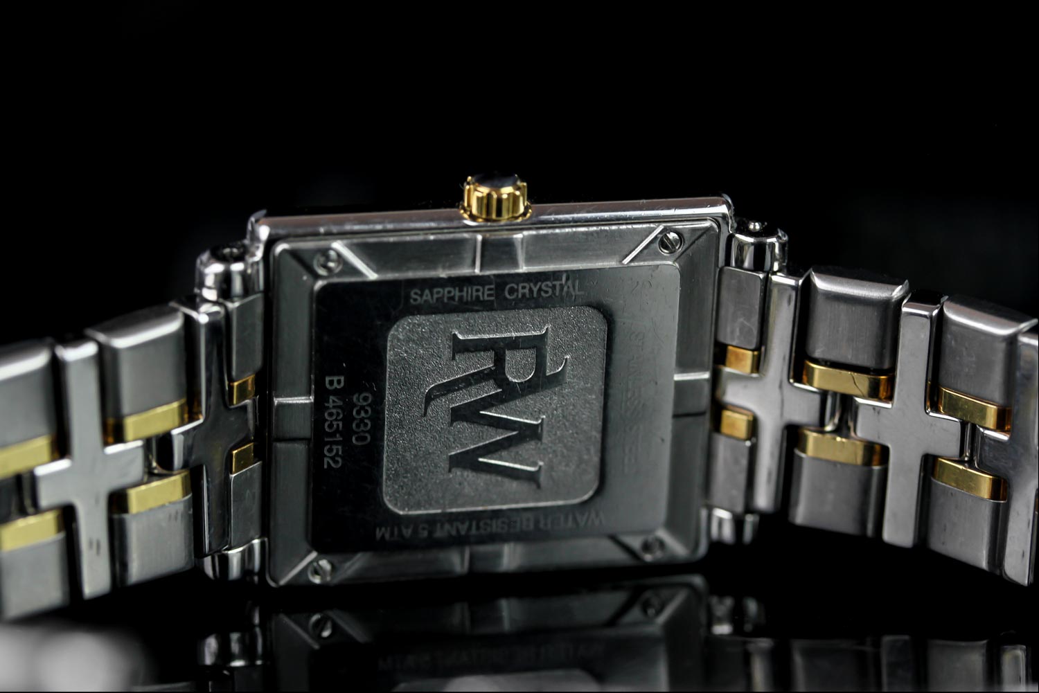 GENTLEMEN'S RAYMOND WEIL PARSIFAL WRISTWATCH REF 9330, rectangular mother of pearl dial with diamond - Image 3 of 3
