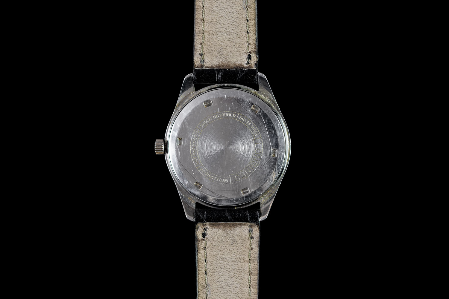 GENTLEMEN'S LONGINES VINTAGE WRISTWATCH, circular silver dial with hour markers, 35mm stainless - Image 2 of 4