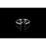 Black diamond cluster ring, 1 round brilliant cut black diamond estimated 1.70ct, 14 round brilliant