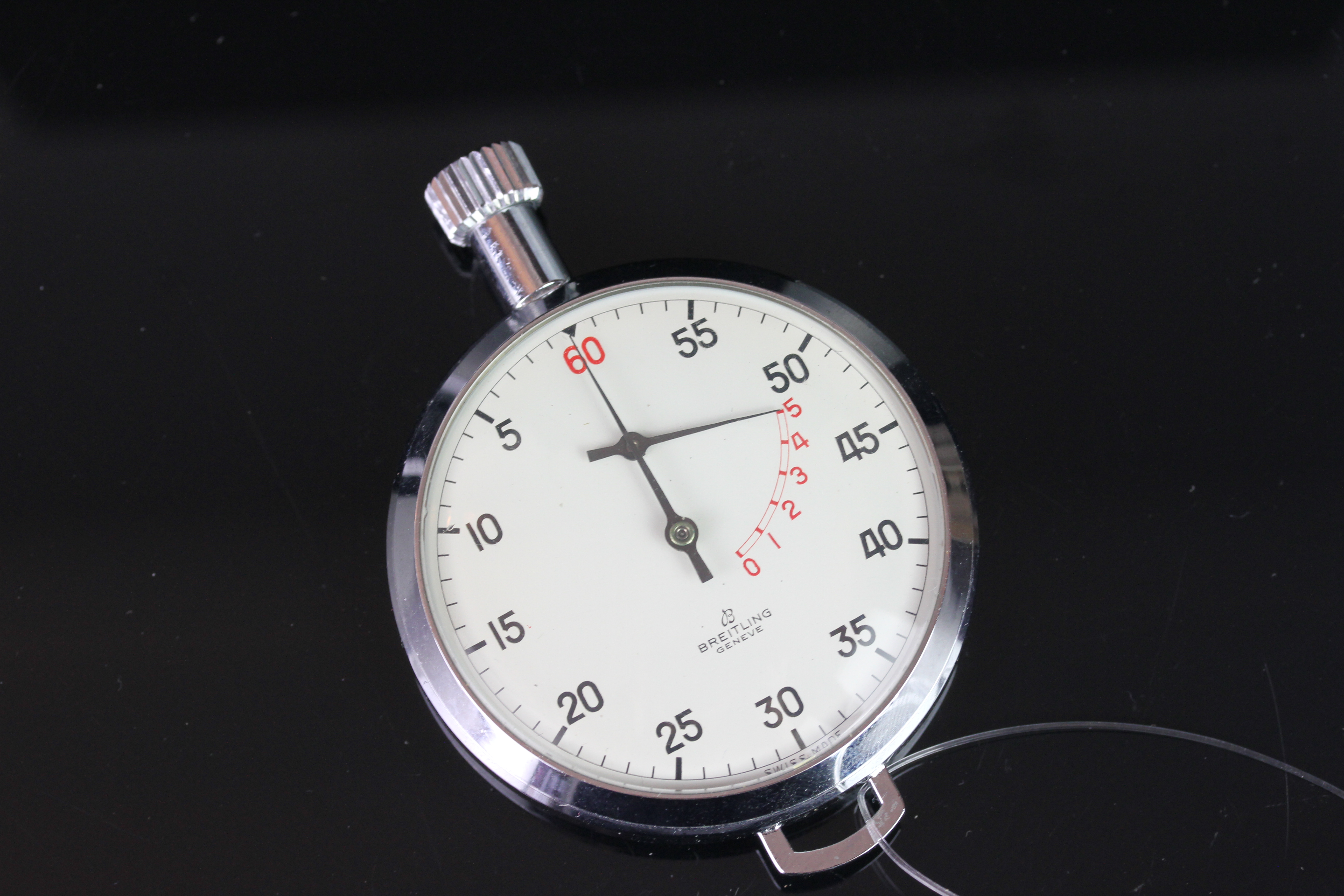 BREITLING YACHTING STOPWATCH, white dial with arabic numbers, 55mm stainless steel case, you can