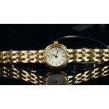 NEW OLD STOCK - LADIES' GOLD PLATED ACCURIST QUARTZ WRISTWATCH, REF LW815, 17mm gold plated case,