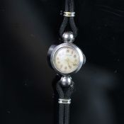 LADIES' JLC COCKTAIL WATCH, BACK WINDING, REF. 155354, VINTAGE MANUALLY WOUND WRISTWATCH, circular