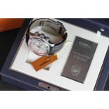 RARE GENTLEMEN'S EBEL ARSENAL FC SPECIAL EDITION 315/350 TEKTON CHRONOGRAPH FULL SET W/ BOX PAPERS