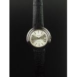GENTLEMEN'S VETTA VINTAGE AUTOMATIC WRISTWATCH, circular silver with silver hour markers and a