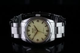 RARE GENTLEMEN'S ROLEX PRECISION DUSTPROOF WRISTWATCH REF. 6424, circular cream patina dial with