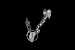 SILVER KEY RING ALLEGEDLY GIVEN TO THE CAST AND CREW WHO WORKED ON THE FILM PIRATES OF THE