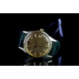 GENTLEMEN'S OMEGA CONSTELLATION CALENDAR 18CT GOLD WRISTWATCH REF. 14393/4, circular gold dial