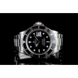 GENTLEMEN'S ROLEX OYSTER PERPETUAL DATE SUBMARINER 'TRIPLE ZERO' WRISTWATCH REF. 168000, circular