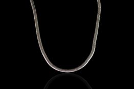 9CT 42CM FLAT SNAKE COLLARETTE,stamped 375, total weight 6.6 gms.