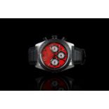 GENTLEMEN'S TUDOR FASTRIDER CHRONOGRAPH WRISTWATCH W/ BOX & PAPERS REF 42010, circular red dial with